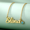 Stainless Steel Custom Name Necklace for Women Personalized Birthstone Necklaces Female Engrave Names Aesthetic Jewelry Gift