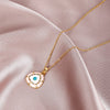 Stainless Steel Evil Eye Necklaces for Women Gold Color Evil Eye Pendant Necklace Choker Wedding Christmas Jewelry Gift BFF