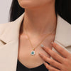 Stainless Steel Evil Eye Necklaces for Women Gold Color Evil Eye Pendant Necklace Choker Wedding Christmas Jewelry Gift BFF