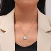 Stainless Steel Evil Eye Necklaces for Women Gold Color Evil Eye Pendant Necklace Choker Wedding Christmas Jewelry Gift BFF