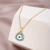 Stainless Steel Evil Eye Necklaces for Women Gold Color Evil Eye Pendant Necklace Choker Wedding Christmas Jewelry Gift BFF