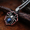 Stainless Steel Ferocious spider Animal Pendant Gem pendant Chain Necklace men Jewelry BP8-571