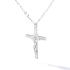 Stainless Steel Gold Cross Chain Necklace For Women Men Hip Hop Cool Accessory Jesus Christ Cross Pendant Necklaces Gift