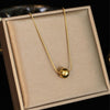 Stainless Steel Gold Round Ball Choker Necklaces Jewelry Pendant Snake Chain Necklace For Women