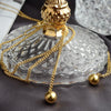 Stainless Steel Gold Round Ball Choker Necklaces Jewelry Pendant Snake Chain Necklace For Women