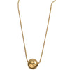 Stainless Steel Gold Round Ball Choker Necklaces Jewelry Pendant Snake Chain Necklace For Women