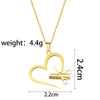 Stainless Steel Hairdresser Scissor Comb Pendant Necklace Heart Hair Stylist Jewelry for Women Girls