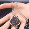 Stainless Steel Hairless Cat Necklaces Women/Men Black Silver Color Pendant Necklace Jewelry colgantes acero inoxiable N3660S02