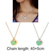 Stainless Steel Heart Necklace Love Double Heart Pendant Necklace for women  Necklace Gold Silver Color women necklaces