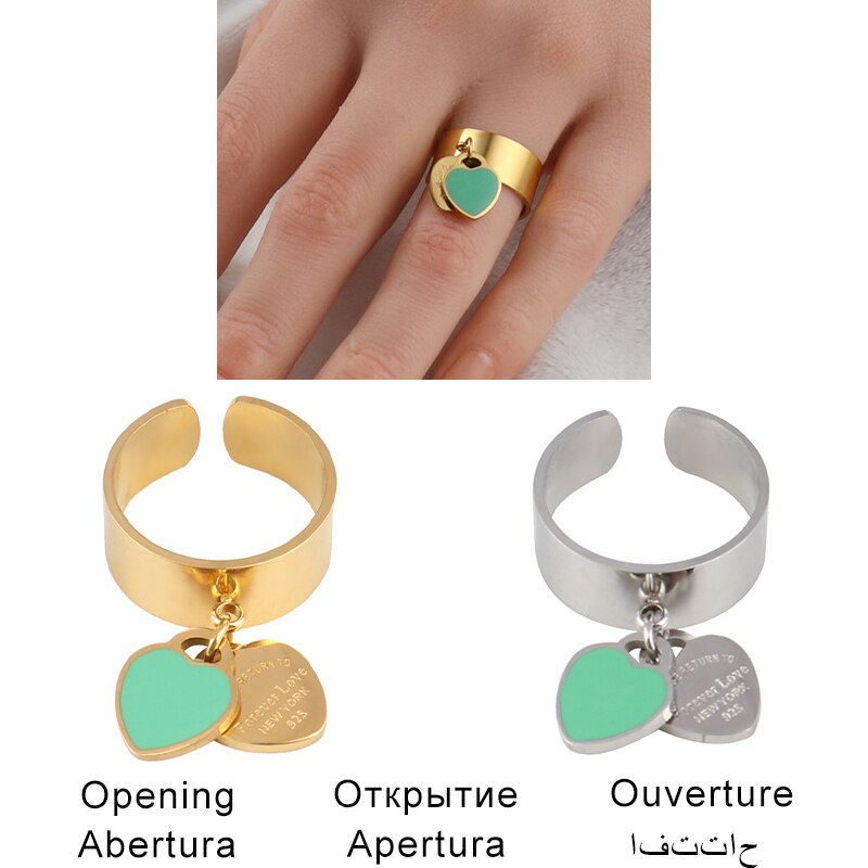 Stainless Steel Heart Necklace Love Double Heart Pendant Necklace for women  Necklace Gold Silver Color women necklaces