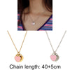 Stainless Steel Heart Necklace Love Double Heart Pendant Necklace for women  Necklace Gold Silver Color women necklaces