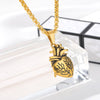 Stainless Steel Heart Necklace Women Men Collares De Moda 2023 Gold Color Necklaces Pendents BFF Jewelry Valentine Day Gifts