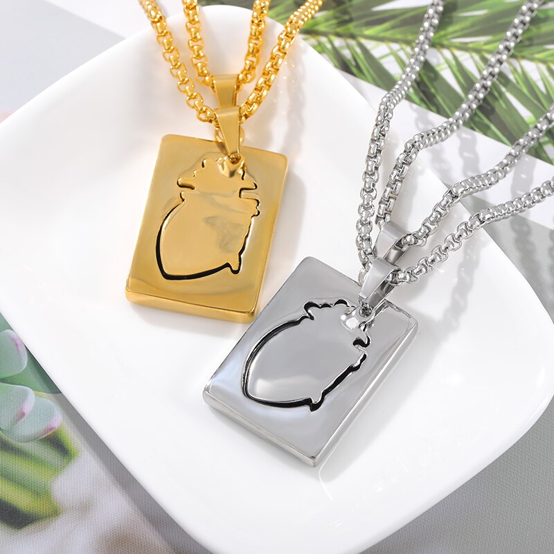 Stainless Steel Heart Necklace Women Men Collares De Moda 2023 Gold Color Necklaces Pendents BFF Jewelry Valentine Day Gifts