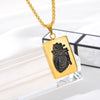 Stainless Steel Heart Necklace Women Men Collares De Moda 2023 Gold Color Necklaces Pendents BFF Jewelry Valentine Day Gifts