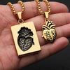 Stainless Steel Heart Necklace Women Men Collares De Moda 2023 Gold Color Necklaces Pendents BFF Jewelry Valentine Day Gifts
