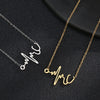 Stainless Steel Heartbeat Necklace For Women Girls Love EKG ECG Medical Gifts Nurse Doctor Gift Personnality Colier