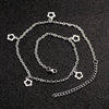 Stainless Steel Hollow Flower Charm Necklace for Women Cute Floral Pendant Small Choker Necklace Short Chain Chocker Jewelry New