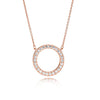 Stainless Steel Jewelry Geometric Round Pendant Necklace For Women Men Rose Gold Circle Femme Colar Choker Necklaces 2022