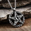 Stainless Steel Moon Star Pentagram Hexagon Pendants Pendant necklaces women Man With charms Pentacle david of star jewelry