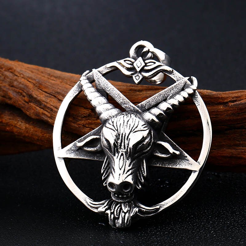 Stainless Steel Moon Star Pentagram Hexagon Pendants Pendant necklaces women Man With charms Pentacle david of star jewelry