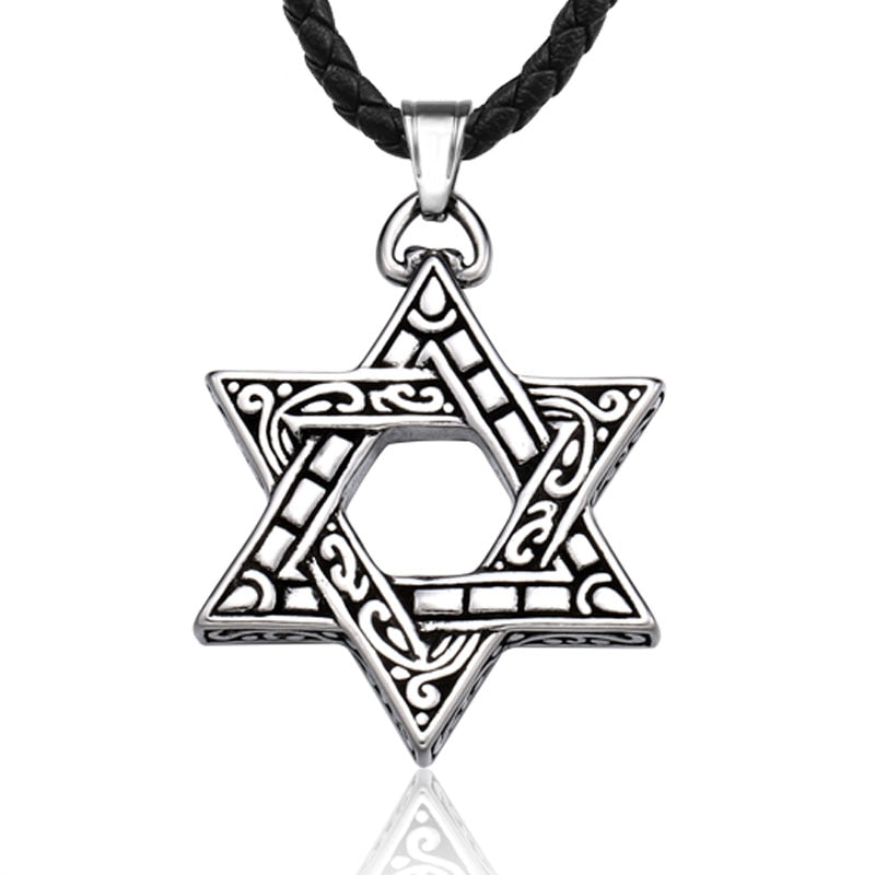 Stainless Steel Moon Star Pentagram Hexagon Pendants Pendant necklaces women Man With charms Pentacle david of star jewelry