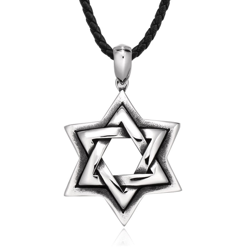 Stainless Steel Moon Star Pentagram Hexagon Pendants Pendant necklaces women Man With charms Pentacle david of star jewelry