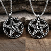 Stainless Steel Moon Star Pentagram Hexagon Pendants Pendant necklaces women Man With charms Pentacle david of star jewelry