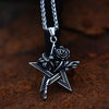 Stainless Steel Moon Star Pentagram Hexagon Pendants Pendant necklaces women Man With charms Pentacle david of star jewelry