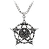 Stainless Steel Moon Star Pentagram Hexagon Pendants Pendant necklaces women Man With charms Pentacle david of star jewelry