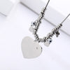 Stainless Steel Multi Circles with Big Heart Pendant Chokers Necklaces for Women Bohemian Necklace 2022 Jewelry Gift