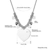 Stainless Steel Multi Circles with Big Heart Pendant Chokers Necklaces for Women Bohemian Necklace 2022 Jewelry Gift