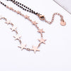 Stainless Steel Necklace For Woman Charms Multi-Star Black Beaded Chain Choker Neckalce For Women Accessories Friend Gifts
