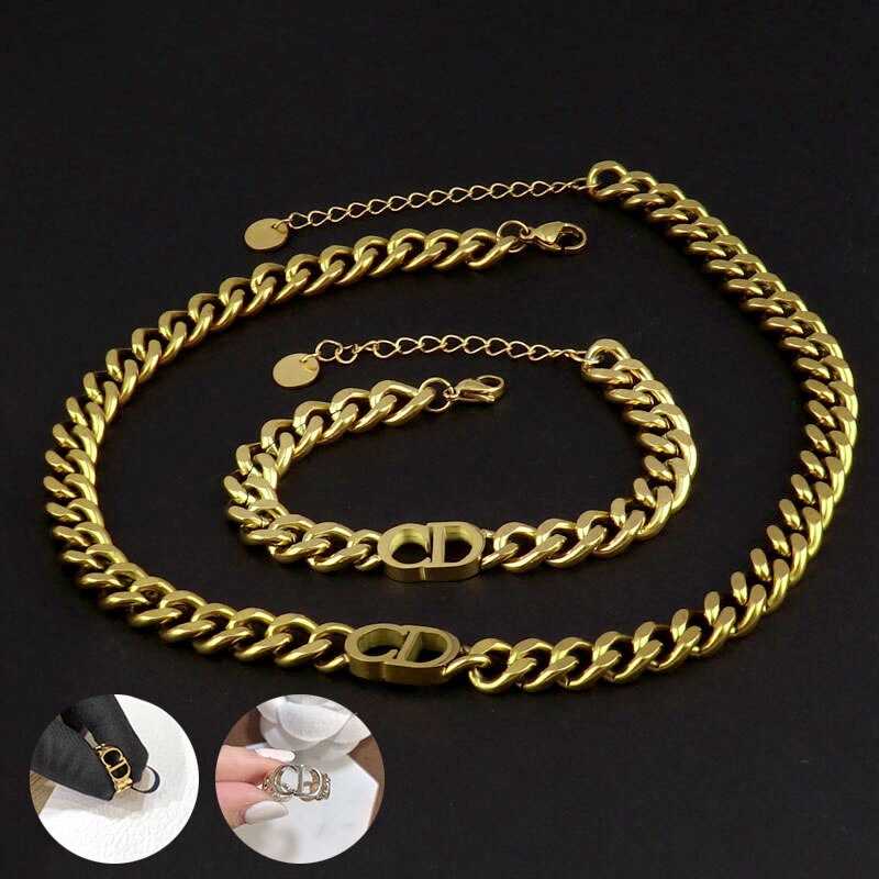 Stainless Steel Necklace For Women  Jewelry Cuban Chain Neck Necklaces  Punk Women Necklace  Choker 2021