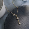 Stainless Steel Necklace for Women Star Necklace Simple Geometry Clavicle Chain Jewelry