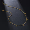 Stainless Steel Necklace for Women Star Necklace Gold Clavicle Chain Choker Jewelry Collares