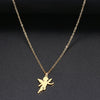 Stainless Steel Necklaces Cupid Eros Angel Pendant Collar Chain Necklace For Women Jewelry Friends Party Gifts One Piece