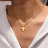 Stainless Steel Necklaces Cupid Eros Angel Pendant Collar Chain Necklace For Women Jewelry Friends Party Gifts One Piece