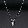 Stainless Steel Necklaces Cupid Eros Angel Pendant Collar Chain Necklace For Women Jewelry Friends Party Gifts One Piece