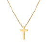 Stainless Steel Necklaces Cross Jesus Classic Small Style Men Chain Necklace For Women Jewelry Collar Pendant Friends