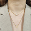 Stainless Steel Necklaces Multilayer Style Pearl "V" Simple Geometry Necklace For Women Jewelry Party Friends Gifts 2021