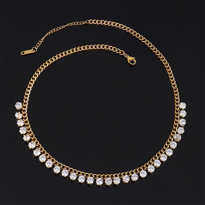 Stainless Steel Necklaces For Women Pearl Necklaces Zircon Necklaces Chain Necklace Choker Necklace Women Necklace Jewelry Gift