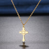 Stainless Steel Necklaces Vintage Style Cross Pendants Chain Choker Jewellery Necklace For Women Jewelry Wedding Gifts
