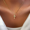 Stainless Steel Necklaces Vintage Style Cross Pendants Chain Choker Jewellery Necklace For Women Jewelry Wedding Gifts