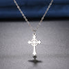 Stainless Steel Necklaces Vintage Style Cross Pendants Chain Choker Jewellery Necklace For Women Jewelry Wedding Gifts