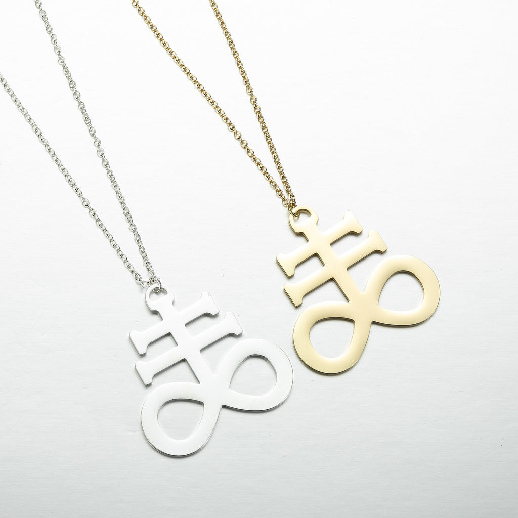 Stainless Steel Pentagram Steampunk Satan Fork Necklaces Hidden Devil Chokers  Jewelry for Women Men Vintage Hero Symbol