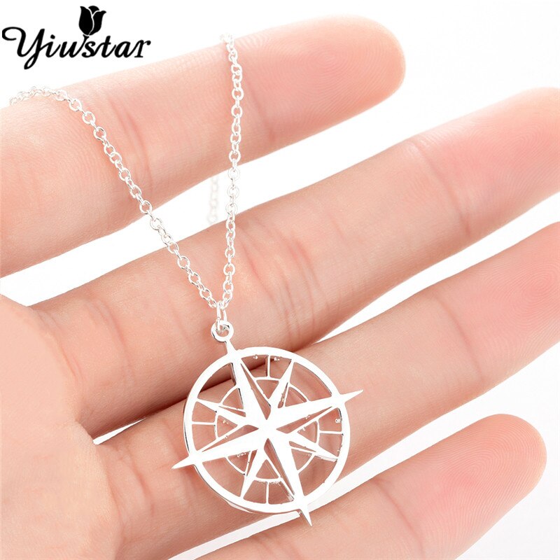 Stainless Steel Pentagram Steampunk Satan Fork Necklaces Hidden Devil Chokers  Jewelry for Women Men Vintage Hero Symbol