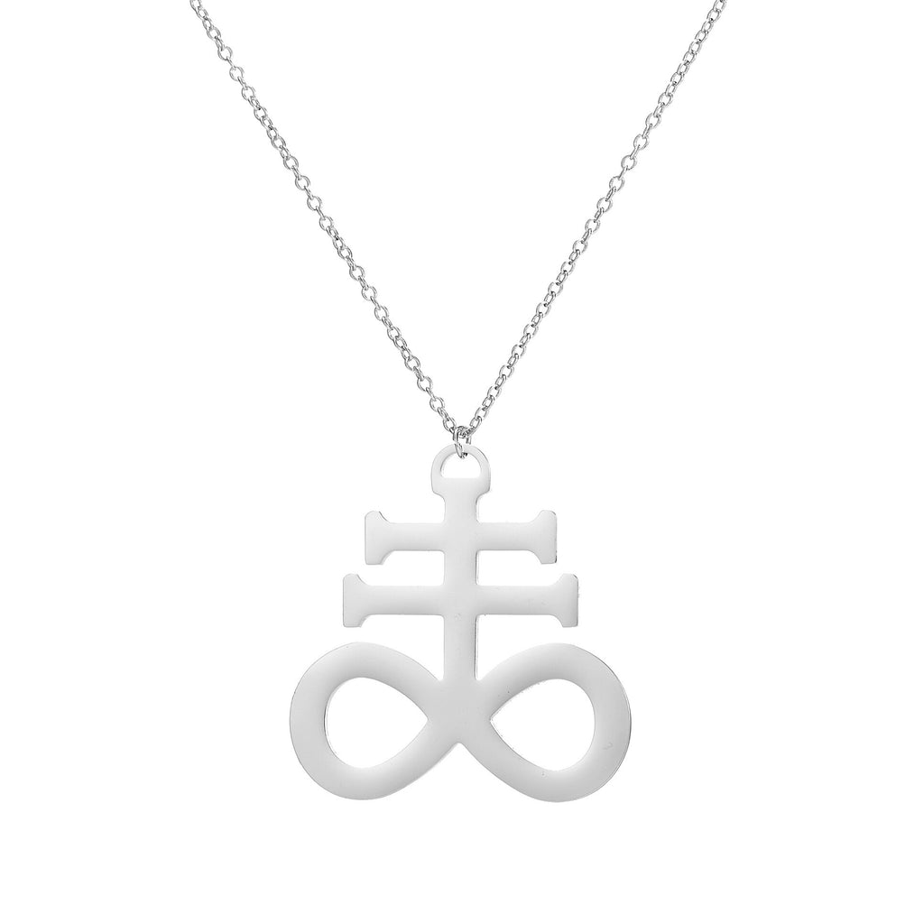 Stainless Steel Pentagram Steampunk Satan Fork Necklaces Hidden Devil Chokers  Jewelry for Women Men Vintage Hero Symbol