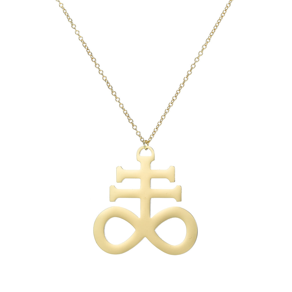 Stainless Steel Pentagram Steampunk Satan Fork Necklaces Hidden Devil Chokers  Jewelry for Women Men Vintage Hero Symbol