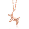 Stainless Steel Poodle Balloon Dog Animal 3D Charm Necklace Balloon Puppy Dog Pendant Necklace for Women Girls Teens Girlfriends