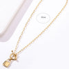 Stainless Steel Punk Chain Gold Lock Necklace For Women Men Padlock Pendant Necklace Statement Gothic Jewelry 2022 New